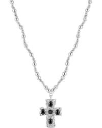 Sphera Milano - Plated Cross Necklace - Lyst