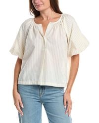 Max Studio - Bubble Sleeve Seersucker Shirt - Lyst