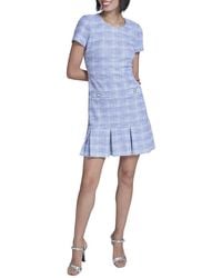 KARL LAGERFELD - Short Sleeve Boucle Dress - Lyst