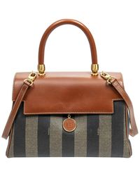 Fendi - Canvas Top Handle Bag (Authentic Pre-Owned) - Lyst