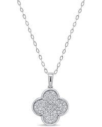 Sabrina Designs - 14K 0.50 Ct. Tw. Diamond Clover Necklace - Lyst