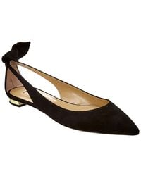 Aquazzura - Deneuve Suede Flat - Lyst