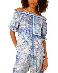 Hale Bob - Tatum Silk-Blend Blouse - Lyst