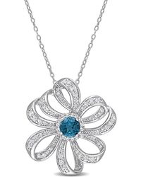 Rina Limor - Silver 2.26 Ct. Tw. Gemstone Pendant Necklace - Lyst