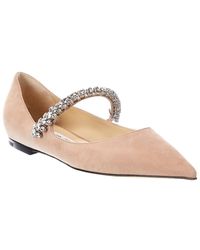Jimmy Choo Baily Suede Flat - Pink