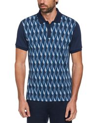 Original Penguin - Diamond Jacquard Polo Shirt - Lyst