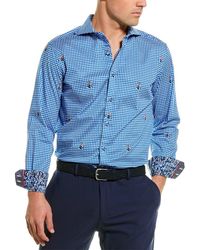 Robert Graham Mens Wrights S//S Woven Shirt