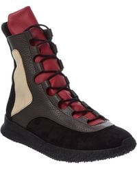 Arche - Androz Leather High-Top Sneaker - Lyst