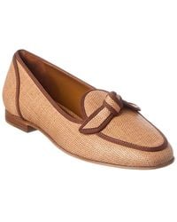 Alexandre Birman - Grosgrain Raffia Loafer - Lyst
