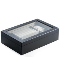 Bey-berk - Matte Wood Valet And Watch Box With Glass Top - Lyst