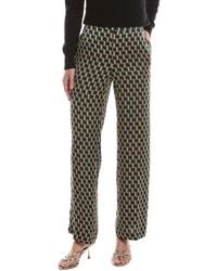 Anne Klein - High-Rise Pull-On Wide Leg Printed Pant - Lyst