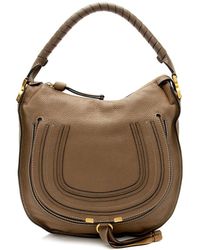 Chloé - Calfskin Leather Marcie Medium Hobo Bag (Authentic Pre-Owned) - Lyst