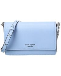 Kate Spade - Morgan Saffiano Leather Flap Chain Wallet - Lyst