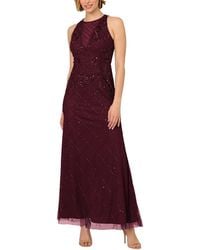 Adrianna Papell - Sleeveless Embellished Maxi Dress - Lyst