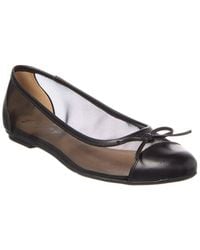 French Sole - Cordelia Shimmer Mesh & Leather Flat - Lyst