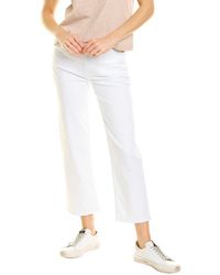 Hudson Jeans Noa White Mid-rise Straight Crop Jean