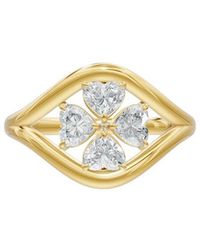 Lab Grown Diamonds - 18K Plated 0.80 Ct. Tw. Lab-Grown Diamond Ring - Lyst