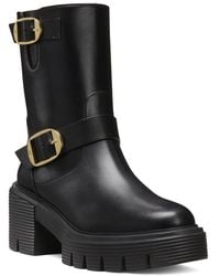 Stuart Weitzman - Soho Leather Moto Bootie - Lyst