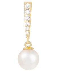 Splendid - 14K 0.09 Ct. Tw. Diamond & 7-7.5Mm Pearl Pendant - Lyst