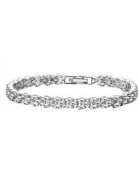 Genevive Jewelry - Silver Cz Bracelet - Lyst