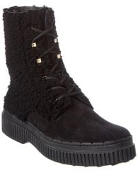 Tod's - Tods Suede Bootie - Lyst