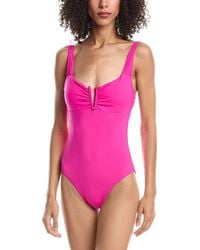 Becca - Viviana Plunge One-Piece - Lyst