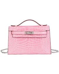 Tiffany & Fred Paris - Croco-Embossed Top-Handle Crossbody - Lyst