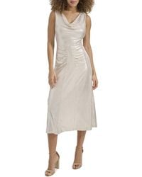 Kensie - Foil Knit Midi Dress - Lyst