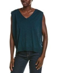 Eileen Fisher - Wool V-Neck Vest - Lyst