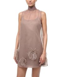 Ariele Tesoro - Embellished Mini Dress - Lyst