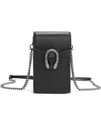 Tiffany & Fred Paris - Full-grain Leather Crossbody Phone Bag - Lyst