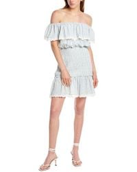 Stellah - Smocked Mini Dress - Lyst