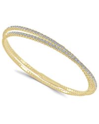 Sabrina Designs - 14k 3.30 Ct. Tw. Diamond Flexible Bangle Bracelet - Lyst
