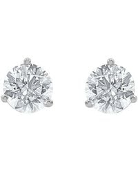 Lab Grown Diamonds - 14K 3.00 Ct. Tw. Lab-Grown Diamond Studs - Lyst