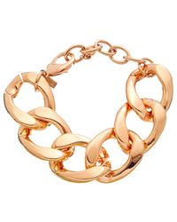Kenneth Jay Lane - Rose Plated Link Bracelet - Lyst