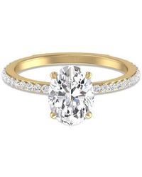 Lab Grown Diamonds - 14K 2.50 Ct. Tw. Lab-Grown Diamond Cleo Ring - Lyst