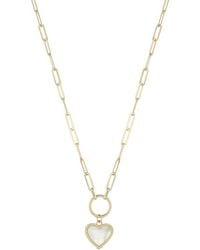 Ember Fine Jewelry - 14K Mother-Of-Pearl Necklace - Lyst