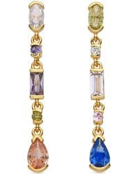 Eye Candy LA - Cz Linear Earrings - Lyst