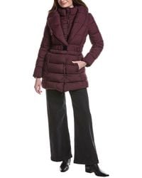 Kenneth Cole - Powder-Touch Puffer Coat - Lyst