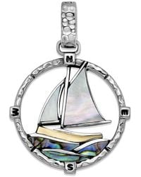 Samuel B. - 18K & Pearl Sail Boat Pendant - Lyst