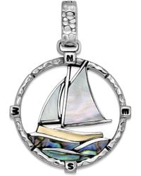 Samuel B. - 18K & Pearl Sail Boat Pendant - Lyst