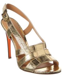 Santoni - Leather Slingback Sandal - Lyst