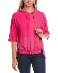 Joseph Ribkoff - Short-Sleeve Drawstring Hoodie - Lyst
