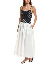 Toccin - Orielle Silk-Blend Midi Dress - Lyst