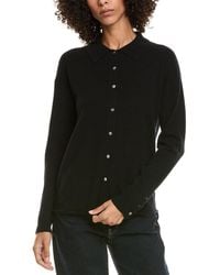 InCashmere - Shirt Style Wool & Cashmere-Blend Sweater - Lyst