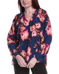 Go> By Go Silk - Gosilk V-Neck Silk Top - Lyst