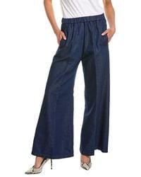 forte_forte - Linen-Blend Denim Pant - Lyst