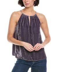 Velvet By Graham & Spencer - Aleah Silk-Blend Top - Lyst