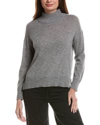 Hannah Rose - Basic Mock Neck 100% Cashmere Sweater - Lyst