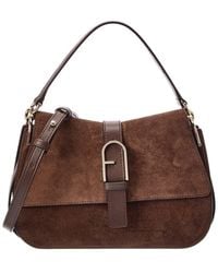 Furla - Flow Medium Leather Top Handle - Lyst